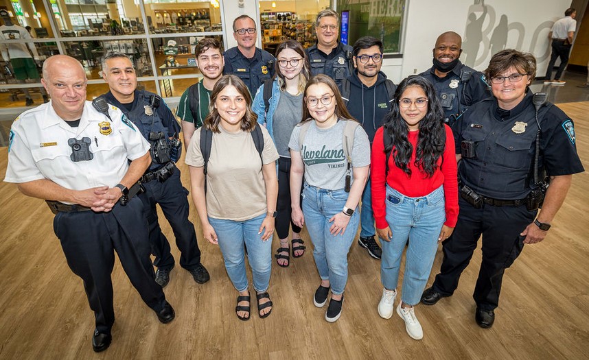 CSUPD Officers and Students