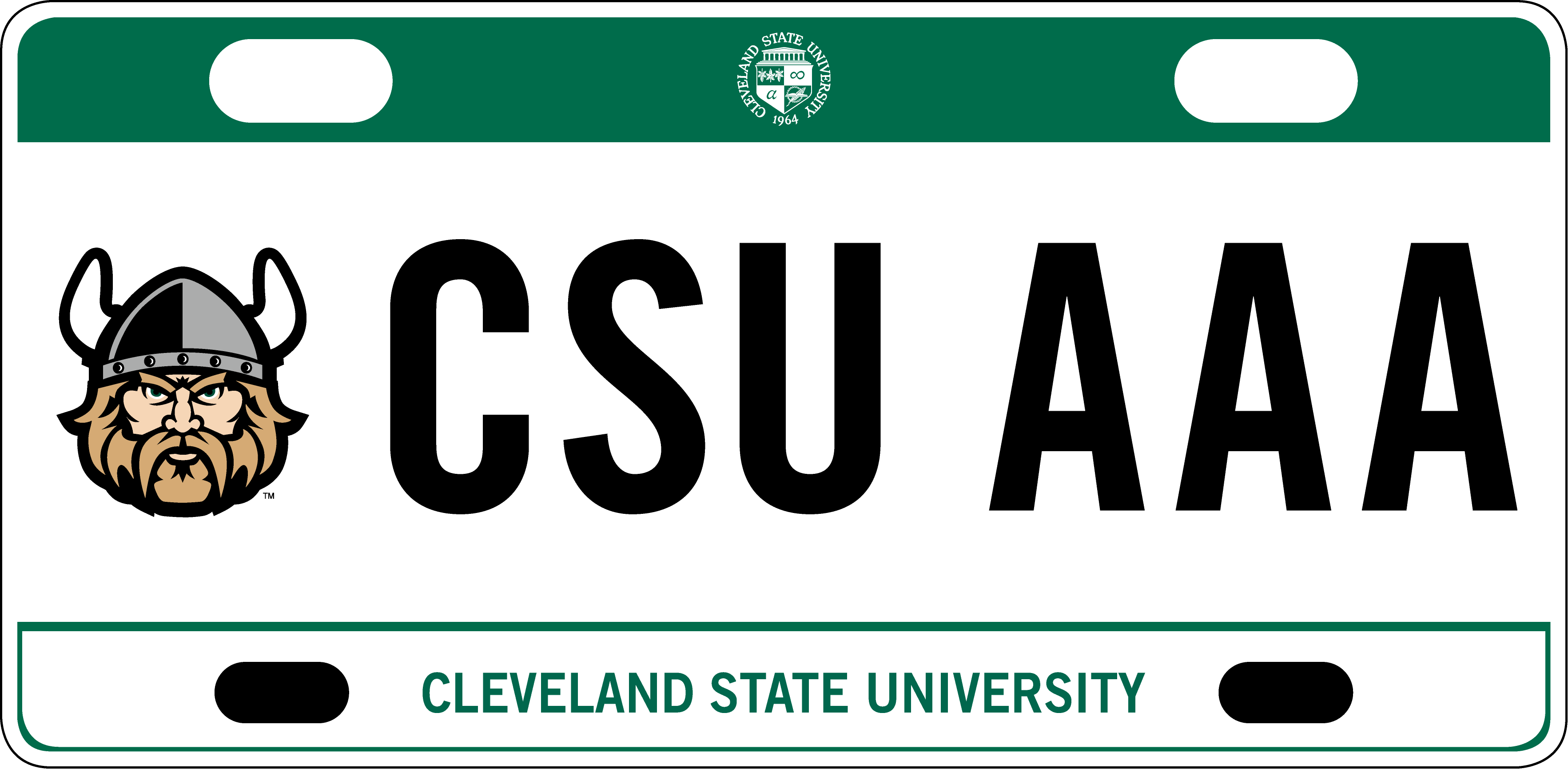 CSU License plate