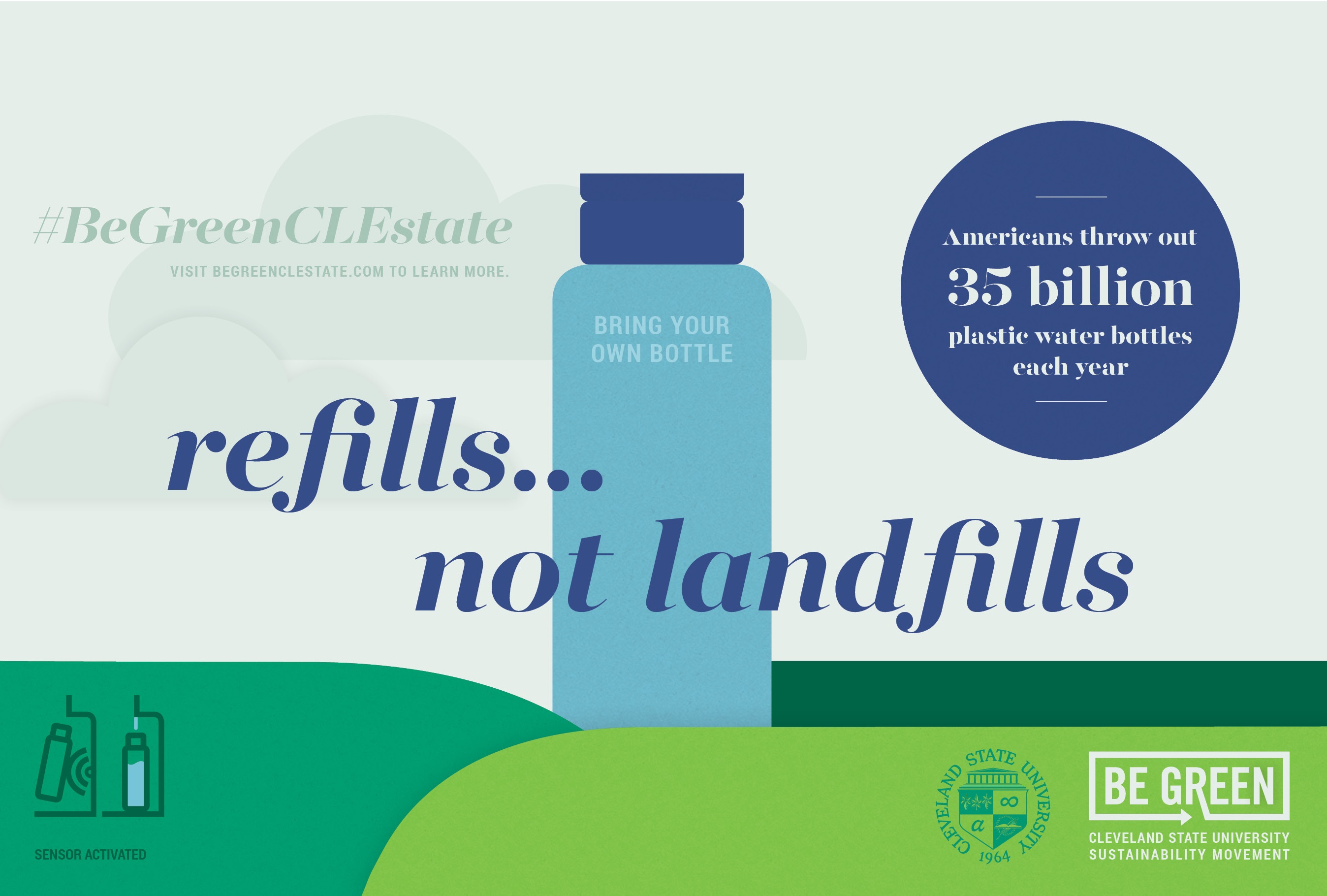 graphic with refills not landfills