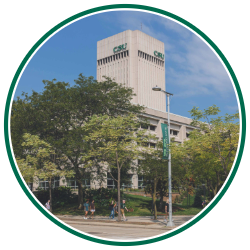 CSU campus and Rhodes Tower