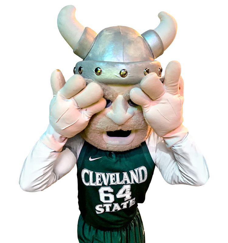 Magnus the Viking holding his head