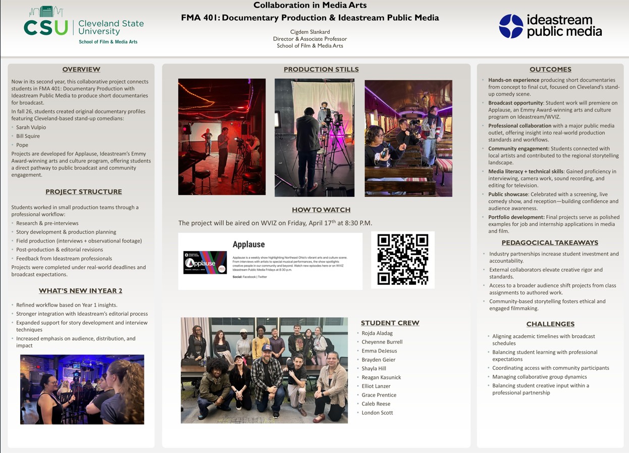Collaboration in Media Arts: FMA 401: Documentary Production & Ideastream Public Media
