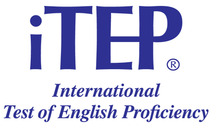 Logo for the International Test of English Proficiency.
