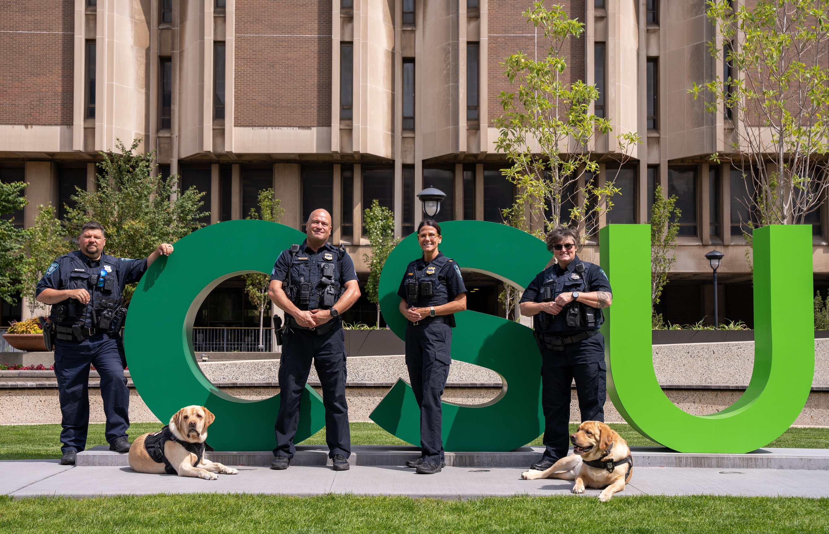 CSUPD Personnel at CSU sign