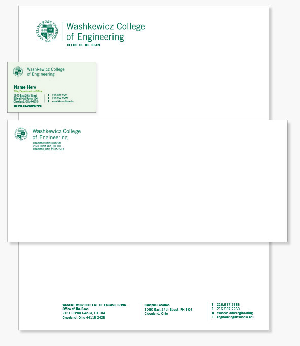 University Stationery Cleveland State University