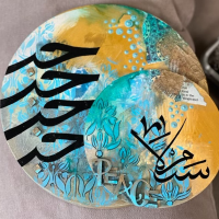 Kubra Paint & Sip painted plates