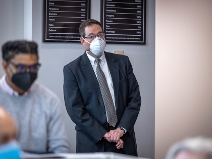 Ohio Secretary of State Frank LaRose visits Cleveland State University