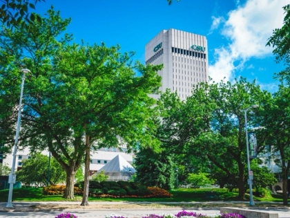 CSU campus and Rhodes Tower