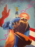 Isaiah Williams Discovery Of Innocence 2021 Acrylic On Canvas Blaque Cleveland Galleries at CSU